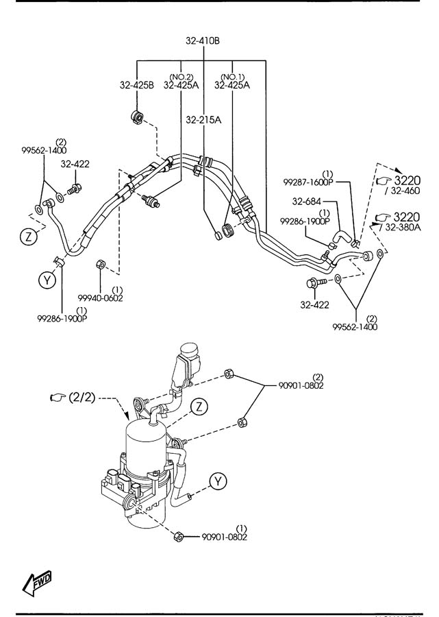 Mazda Power Circuit Diagram