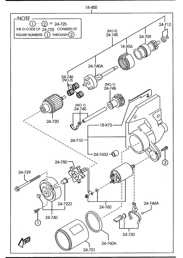 Mazda RX-8 Starter Motor - N3H218400R0B | Jim Ellis Mazda Parts, Atlanta GA