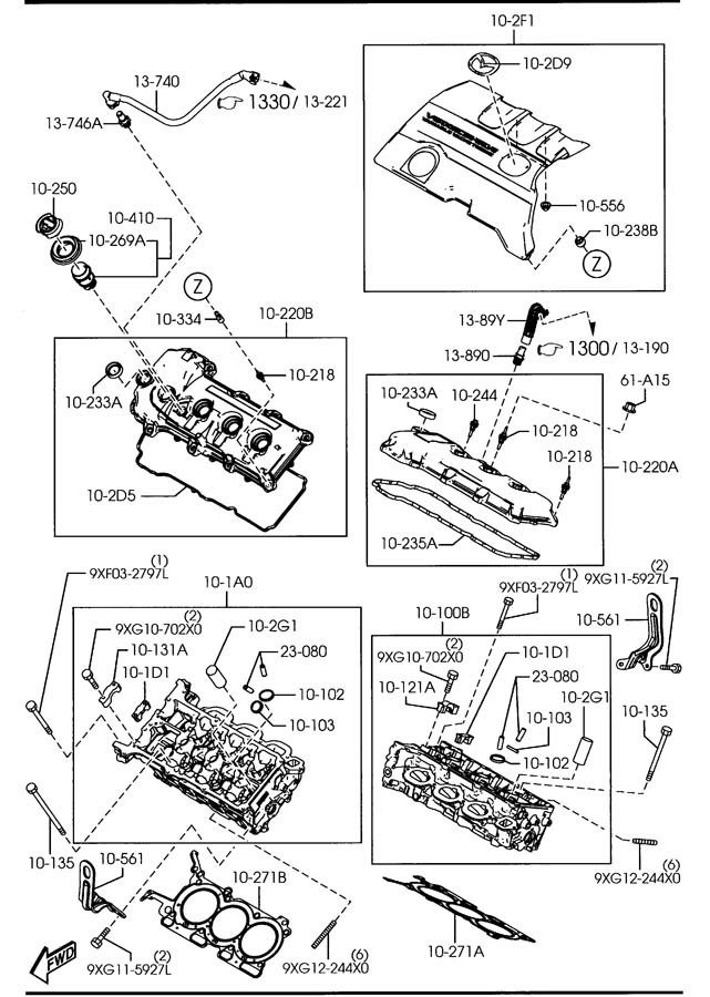 mazda Mazda 6 Bolt, Cylinder Head Cover - CY0110244 | Jim Ellis Mazda ...