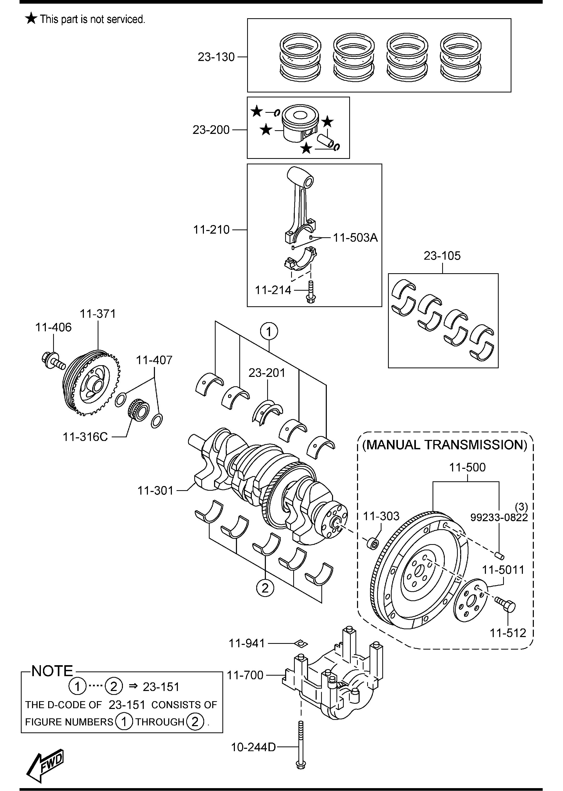 mazda Mazda 3 Engine Connecting Rod Bearing Set - L5Y111SE0 | Jim Ellis ...