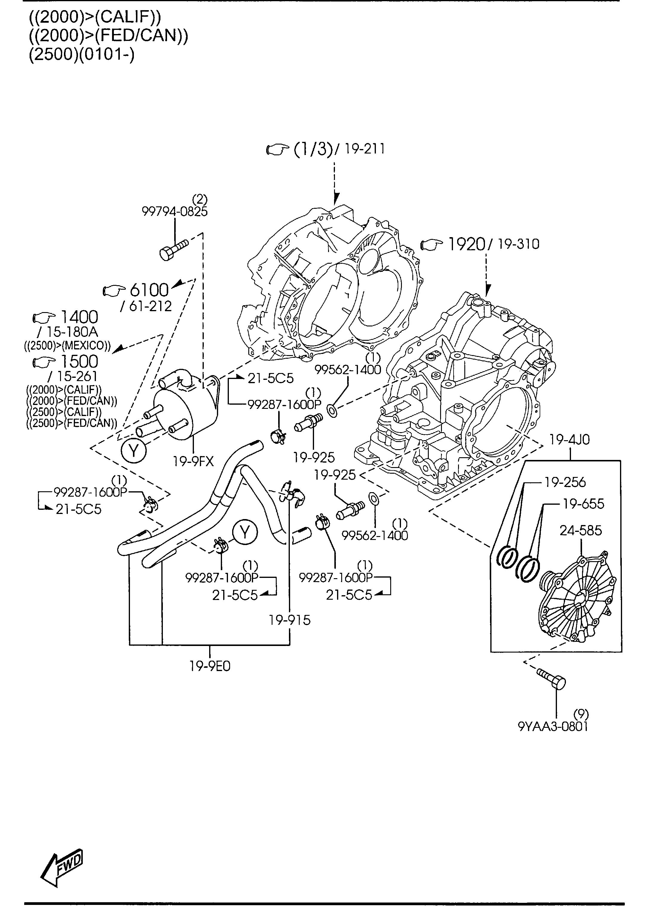 FSKC199F0 - Mazda Automatic Transmission Oil Cooler. DESIGN | Jim Ellis ...