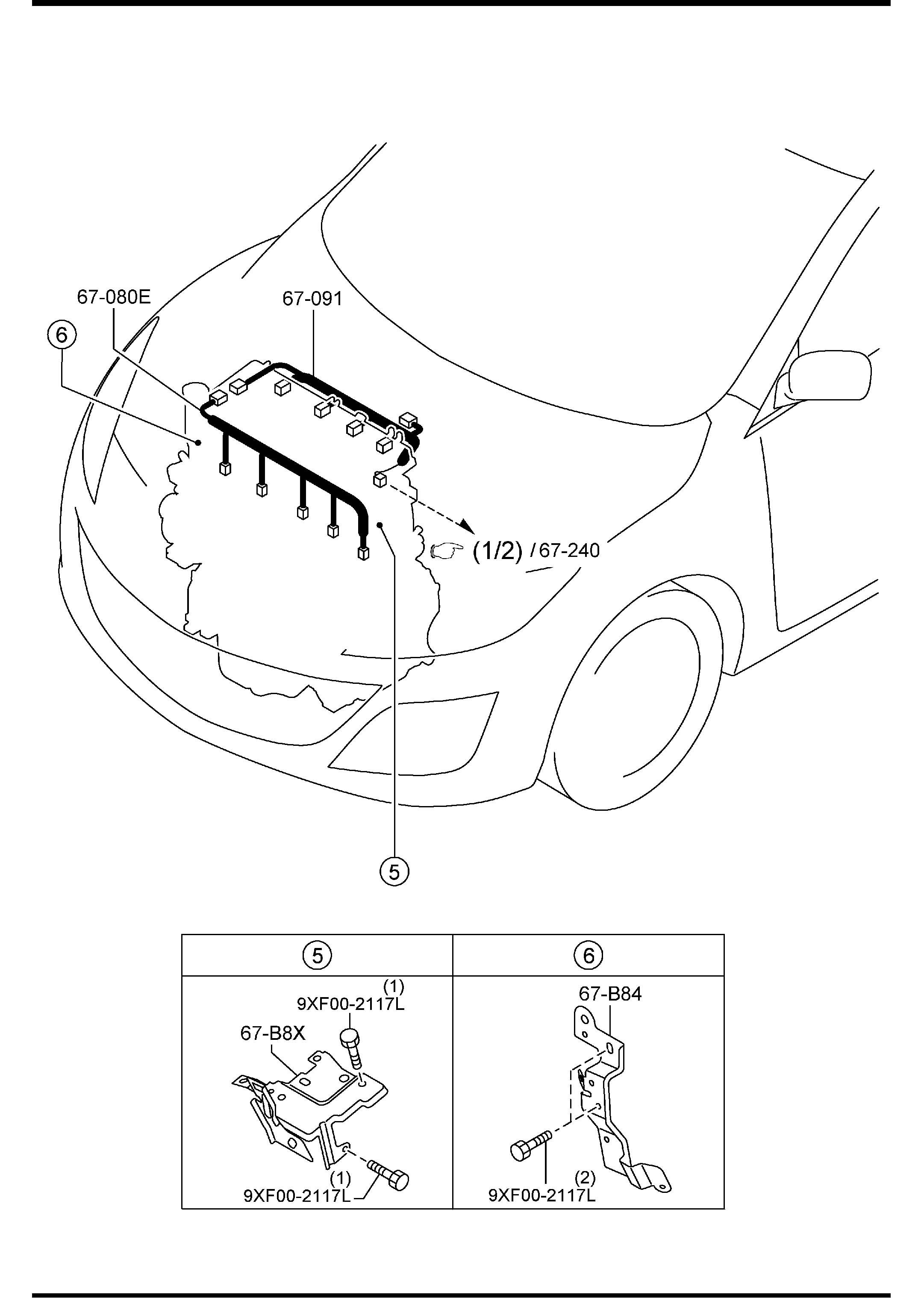 Mazda Mazda 3 Harness, Emission - BDE867020 | Jim Ellis Mazda Parts ...