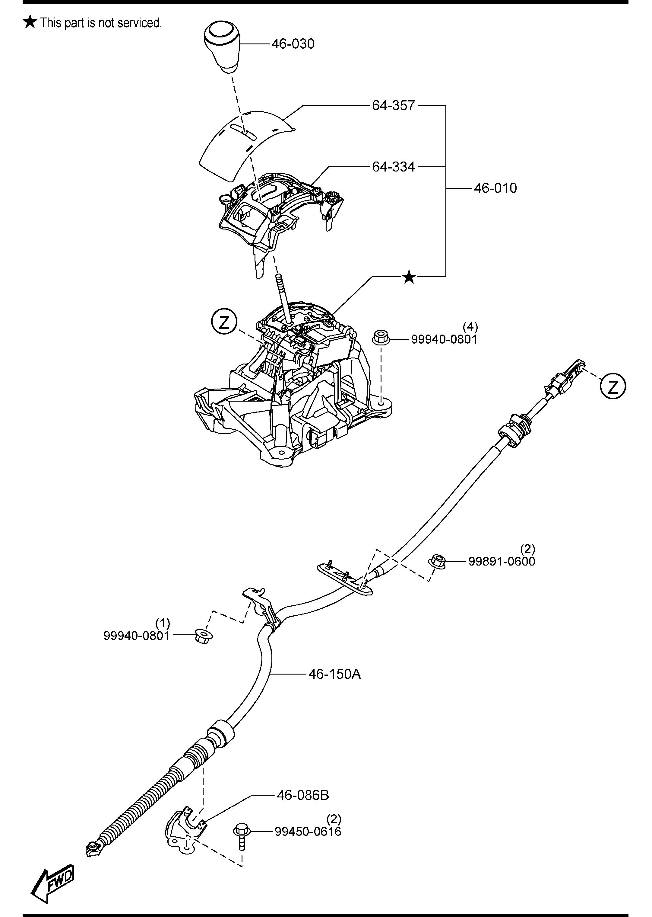 2014 Mazda Mazda 6 Automatic Transmission Shift Indicator. SLIDER