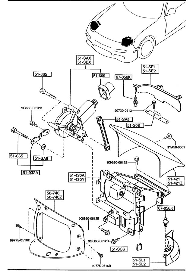 Mazda Rx 7 Boot Included With Motor Assembly Na0151669 Jim Ellis Mazda Parts Marietta Ga