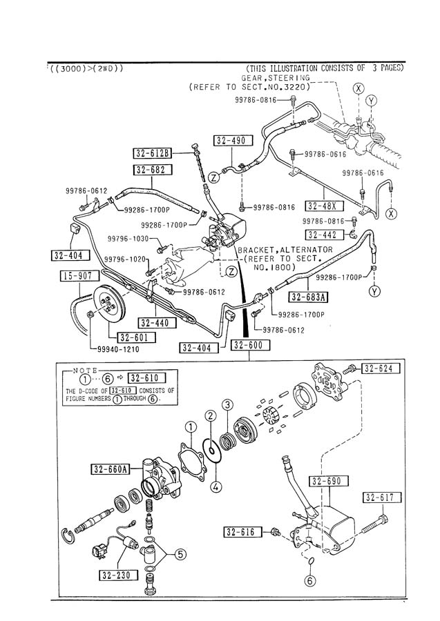 Mazda MPV Power Steering Pressure Hose. Whines, Groans, BPower ...