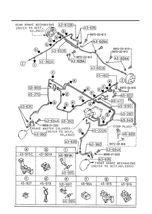 Mazda B2000 Pipe - Brake /NLA - UB3943650A | Jim Ellis Mazda Parts ...