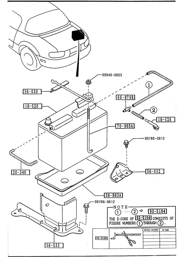 Mazda Miata Battery. Panasonic - 0000800MX5WB | Jim Ellis ...