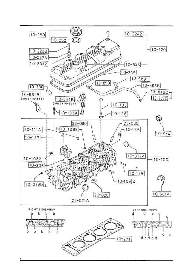 Mazda B2200 Bolt, Cylinder. Head - AM0110135 | Jim Ellis Mazda Parts ...