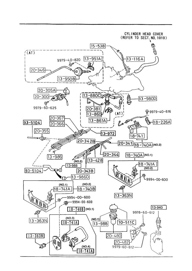 Mazda B2600 Thermostat valve. Valve, thermostat. 2000 - B6B513980 | Jim ...