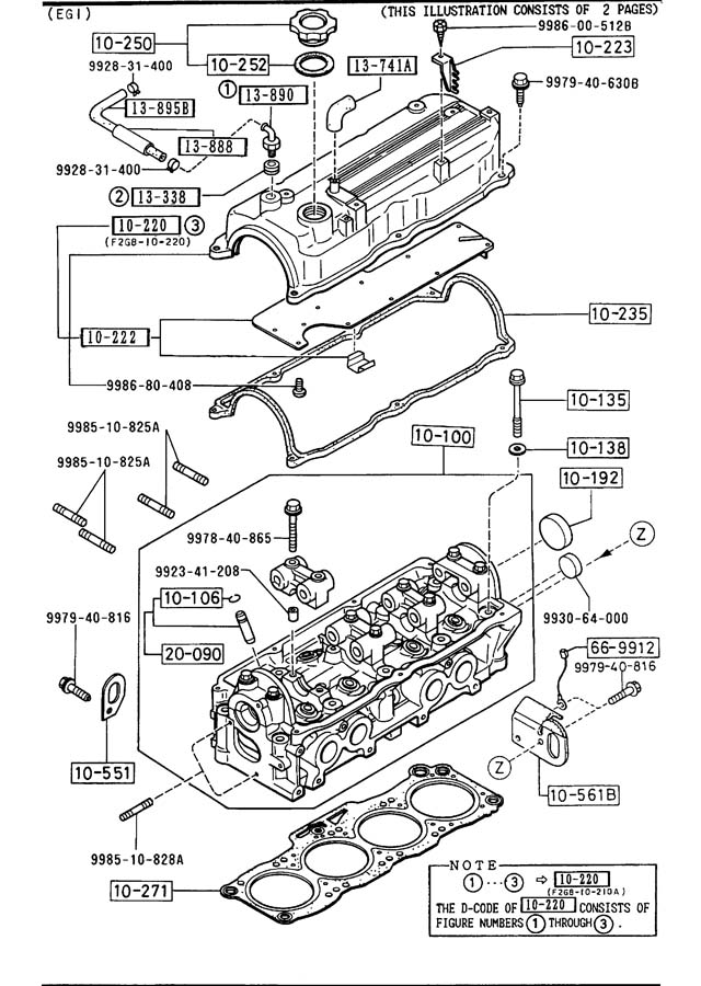 Mazda B2200 Engine Routing Diagram