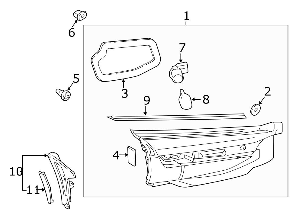 EG2151146 - Mazda Fastener. Tail, spoilerfastener, wroof, backup ...