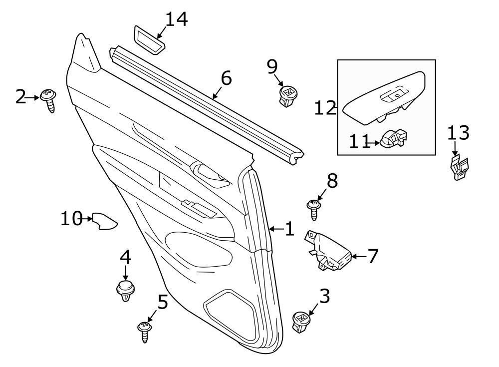 Mazda CX-5 Interior Door Handle Trim - KB8A68454 | Jim Ellis Mazda ...